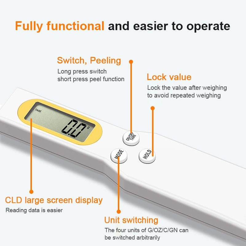 Weight Measuring Spoon Digital